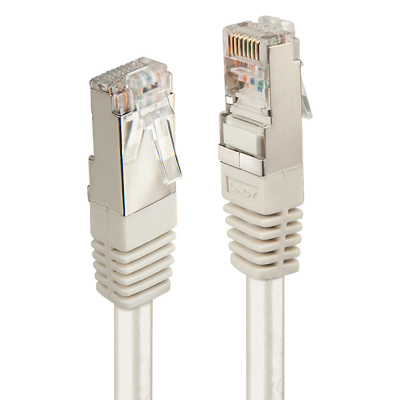 Câble Cordon réseau Lindy RJ45 Catégorie 6 FTP (F UTP) Droit 30m (Gris)