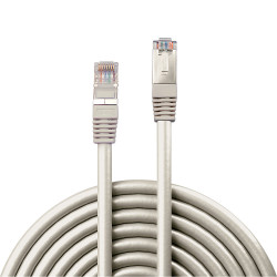 Câble Cordon réseau Lindy RJ45 Catégorie 6 FTP (F UTP) Droit 30m (Gris)