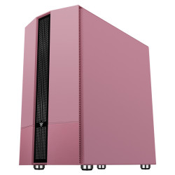 Boitier Mini Tour Micro ATX iTek Liflig P41 RGB avec panneau vitré (Rose)