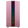 Boitier Mini Tour Micro ATX iTek Liflig P41 RGB avec panneau vitré (Rose)