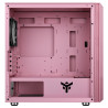 Boitier Mini Tour Micro ATX iTek Liflig P41 RGB avec panneau vitré (Rose)