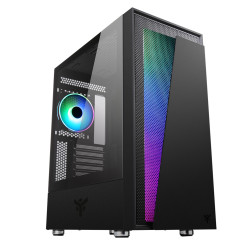 Boitier Moyen Tour ATX iTek Vertibra V210 RGB avec panneau vitré (Noir)