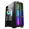 Boitier Moyen Tour ATX iTek Vertibra Y210 RGB avec panneau vitré (Noir)