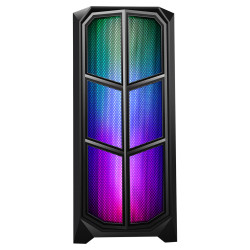 Boitier Moyen Tour ATX iTek Vertibra Y210 RGB avec panneau vitré (Noir)