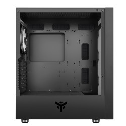 Boitier Moyen Tour ATX iTek Vertibra H210 RGB avec panneau vitré (Noir)
