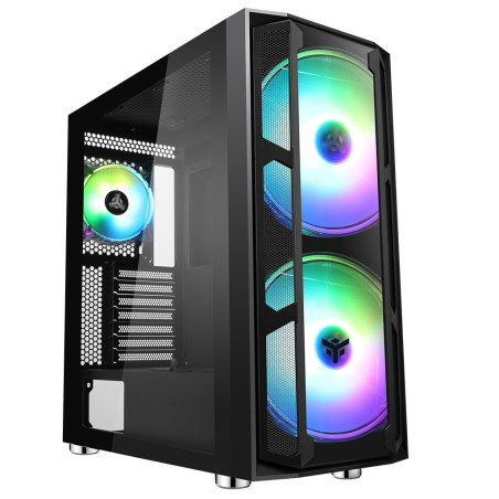 Boitier Grand Tour E-ATX iTek Majes 20 Evo RGB avec panneaux vitrés (Noir)
