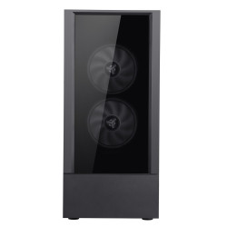 Boitier Moyen Tour ATX iTek Vertibra Q210 RGB avec panneaux vitrés (Noir)