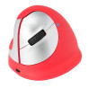 Souris sans fil Bluetooth ergonomique pour gaucher R-Go He Sport (Gris Rouge)