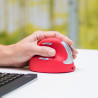 Souris sans fil Bluetooth ergonomique pour gaucher R-Go He Sport (Gris Rouge)