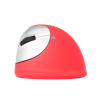 Souris sans fil Bluetooth ergonomique pour gaucher R-Go He Sport (Gris Rouge)