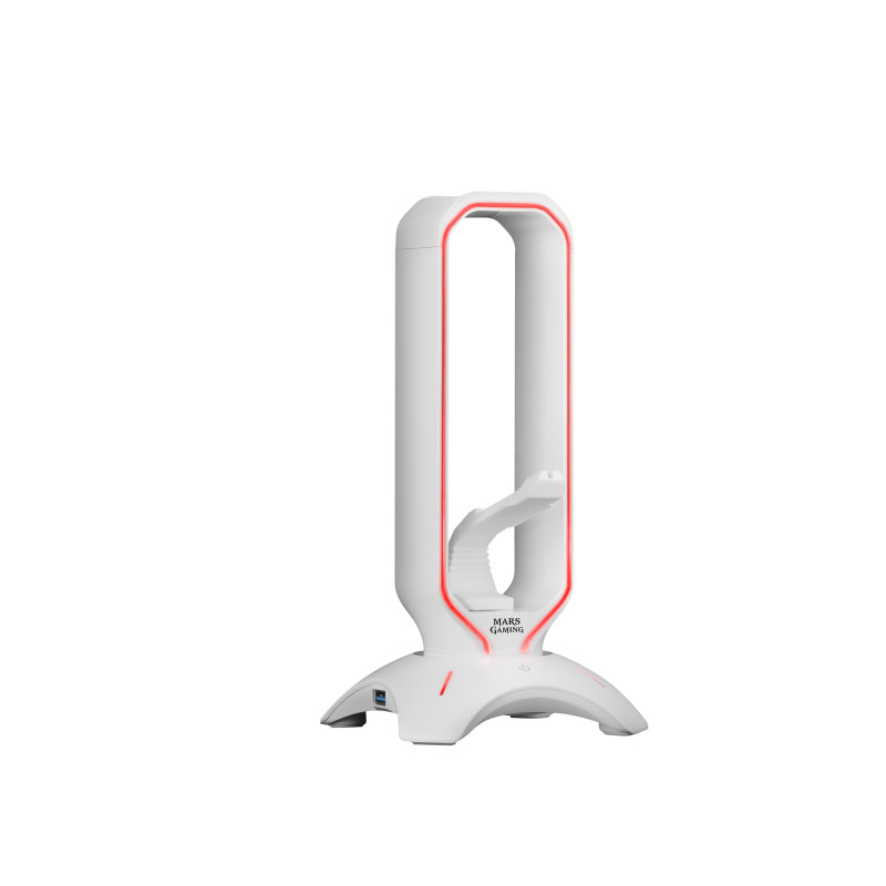 Support Casque Mars Gaming MHHPRO W RGB (Blanc) Support Casque Mars Gaming MHHPRO W RGB (Blanc)