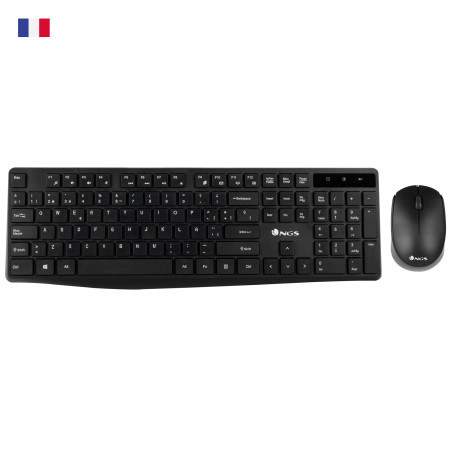 Pack Clavier - Souris sans fil NGS Allure (Noir)