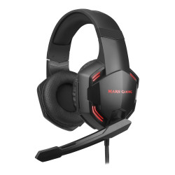 Casque Micro Gamer Mars Gaming MHX Pro 7.1 (Noir Rouge)