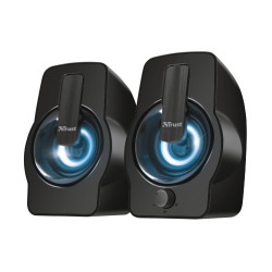 Enceintes Trust Gemi RGB Led USB (Noir)
