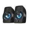 Enceintes Trust Gemi RGB Led USB (Noir)