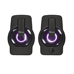 Enceintes Trust Gemi RGB Led USB (Noir)