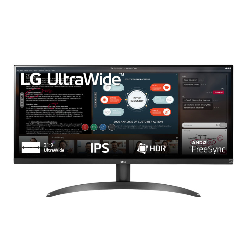 Ecran 29" (21 9) LG 29WP500-B