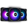 Lot de 3 Ventilateurs de boitier MSI Mag Max F12A-3 RGB 12cm (Noir)