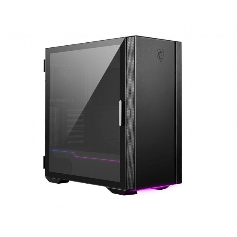 Boitier Moyen Tour E-ATX MSI MPG Quietude 100S RGB avec panneau vitré (Noir)