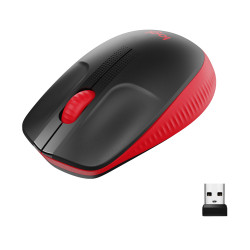 Souris sans fil Logitech M190 (Noir Rouge)
