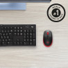 Souris sans fil Logitech M190 (Noir Rouge)