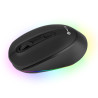 Souris sans fil rechargeable NGS Led Smog-RB Multimode (2.4Ghz+Bluetooth) (Noir)