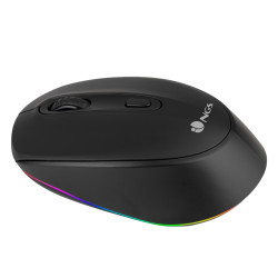 Souris sans fil rechargeable NGS Led Smog-RB Multimode (2.4Ghz+Bluetooth) (Noir)