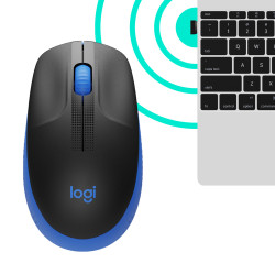 Souris sans fil Logitech M190 (Noir Bleu)