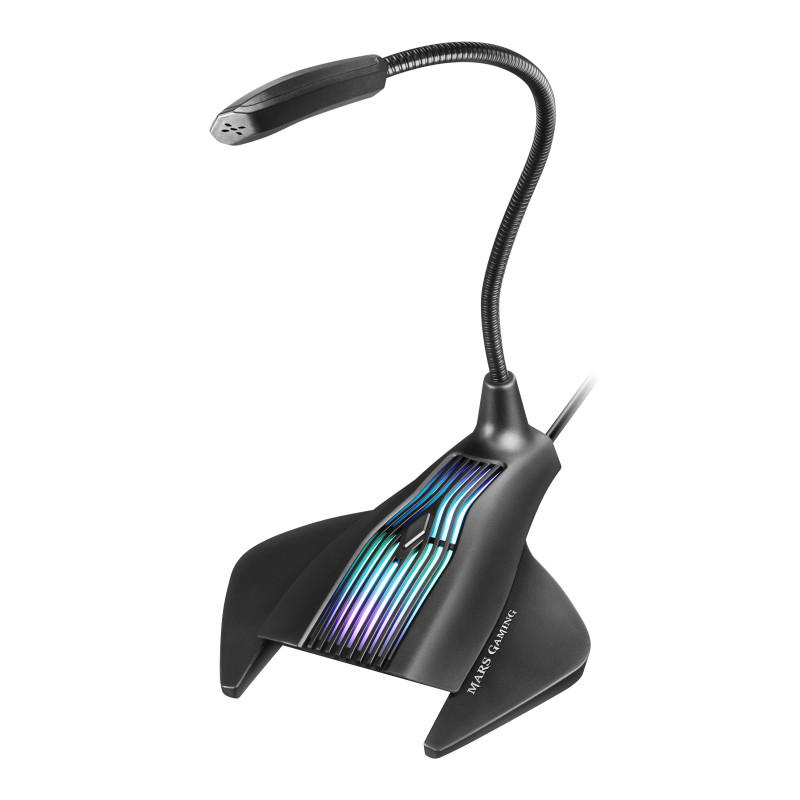 Microphone sur pied Mars Gaming MMIC RGB (Noir)