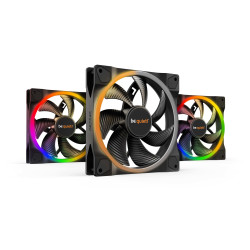 Lot de 3 Ventilateurs de boitier Be Quiet Light Wings PWM RGB - 14cm (Noir)