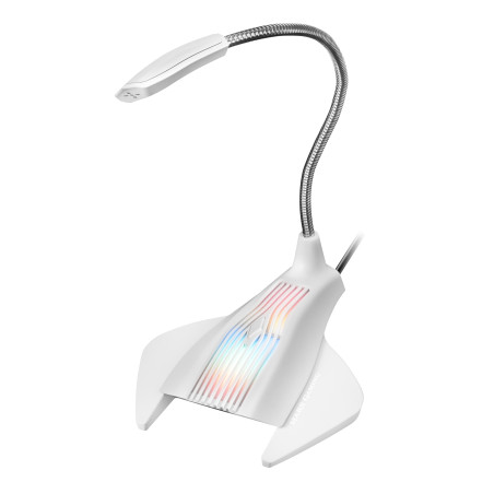 Microphone sur pied Mars Gaming MMIC RGB (Blanc)