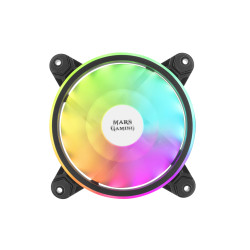 Ventilateur boitier Mars Gaming MFX RGB 12cm (Noir)