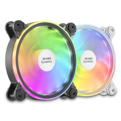 Ventilateur boitier Mars Gaming MFX RGB 12cm (Noir)