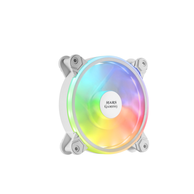 Ventilateur boitier Mars Gaming MFX RGB 12cm (Blanc)