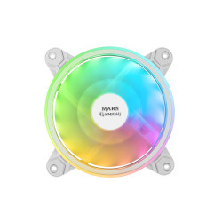 Ventilateur boitier Mars Gaming MFX RGB 12cm (Blanc)
