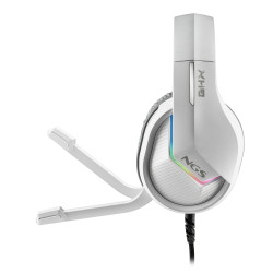 Casque Micro Gamer NGS GHX-515 RGB (Blanc Gris)