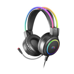 Casque Micro Gamer Mars Gaming MHRGB RGB (Noir)