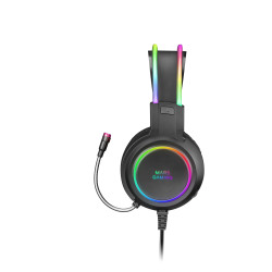 Casque Micro Gamer Mars Gaming MHRGB RGB (Noir)