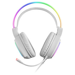 Casque Micro Gamer Mars Gaming MHRGB RGB (Blanc)
