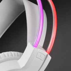 Casque Micro Gamer Mars Gaming MHRGB RGB (Blanc)