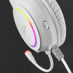 Casque Micro Gamer Mars Gaming MHRGB RGB (Blanc)