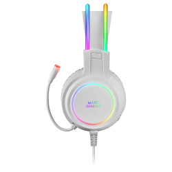 Casque Micro Gamer Mars Gaming MHRGB RGB (Blanc)