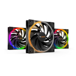 Lot de 3 Ventilateurs de boitier Be Quiet Light Wings High Speed PWM RGB - 14cm (Noir)