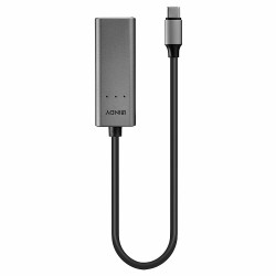 Carte Réseau Lindy USB 3.1 Type C vers RJ45 2,5 Gigabit (Gris)
