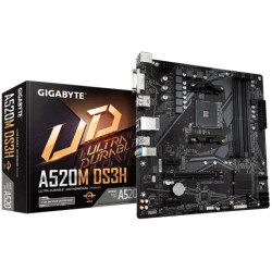 Carte Mère Gigabyte A520M DS3H (AM4) Micro ATX
