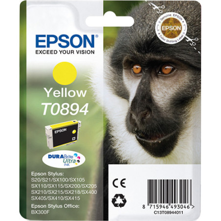 Cartouche d'encre Epson Singe T0894 (Jaune)