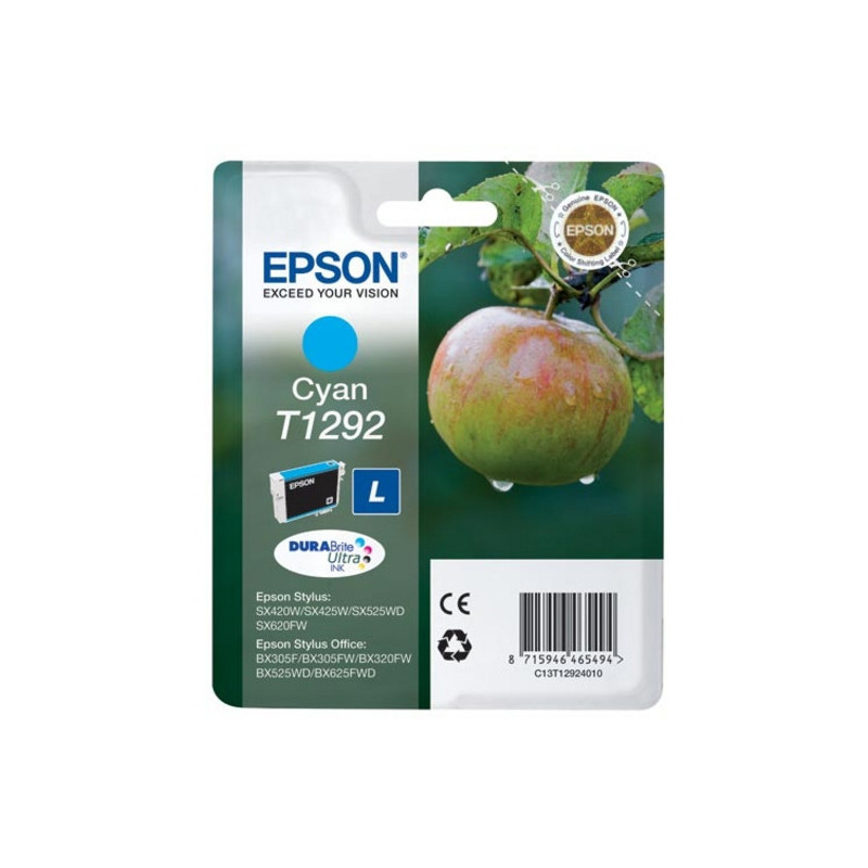 Cartouche d'encre Epson Pomme T1292 (Cyan)