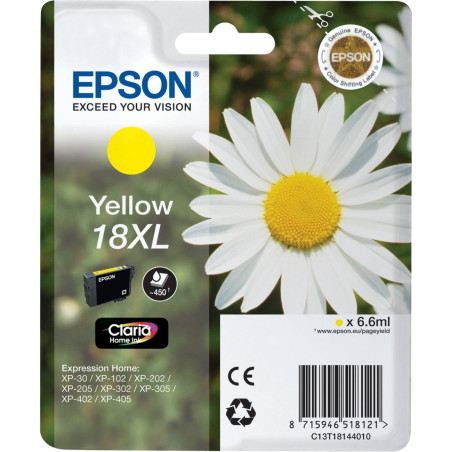 Cartouche d'encre Epson Paquerette 18 XL (Jaune)