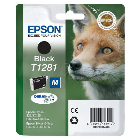 Cartouche d'encre Epson Renard T1281 (Noir)