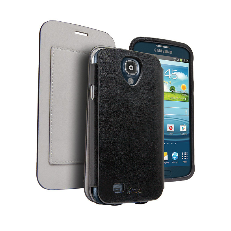Etui avec rabat simili cuir pour Galaxy S4 - Black Etui avec rabat simili cuir pour Galaxy S4 - Black